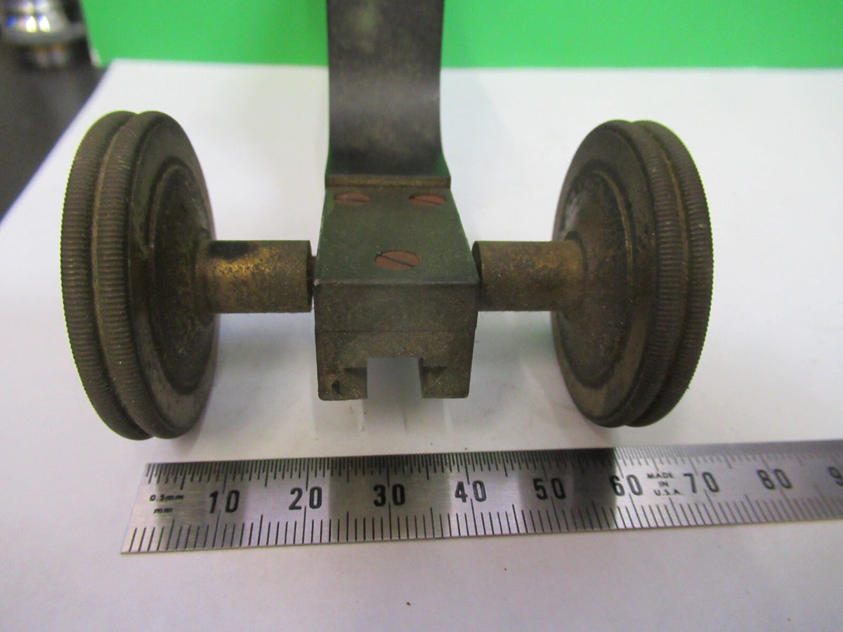 ANTIQUE BAUSCH LOMB OLD STAGE FRAME LIMB MICROSCOPE PART AS PICTURED F3-B-70
