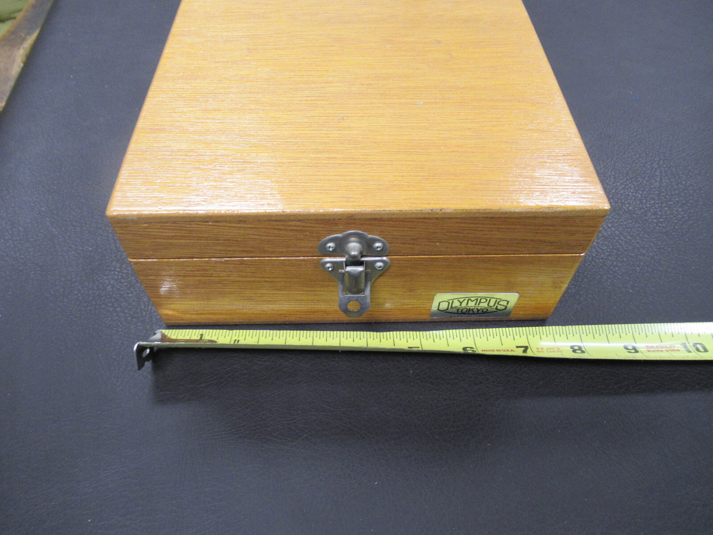 Olympus Japan Antique Empty Wood Box Microscope Part