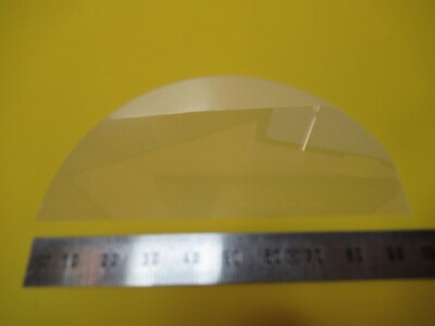 SAPPHIRE WAFER SINGLE CRYSTAL HALF PIECE ALUMINUM OXIDE AS PICTURED &18-A-60