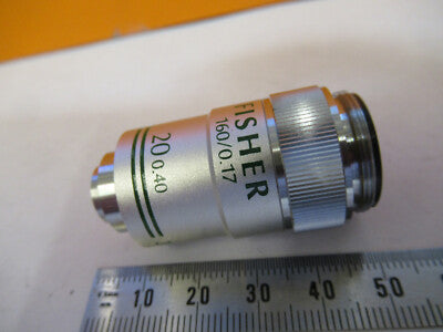 Fisher 20X /160 Objective Lens Optics Microscope Part