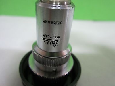 MICROSCOPE PART OBJECTIVE LEITZ GERMANY POL + IRIS UTK 32X AS IS OPTICS BN#S9-14