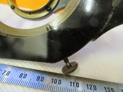 ANTIQUE CARL ZEISS BRASS STAGE HOLDER RARE MICROSCOPE PART AS PICTURED P9-A-84