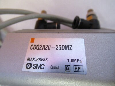 SMC AIR PNEUMATIC CONTROL CDQ2A20-25DMZ CYLINDER AS PICTURED &27-B-02