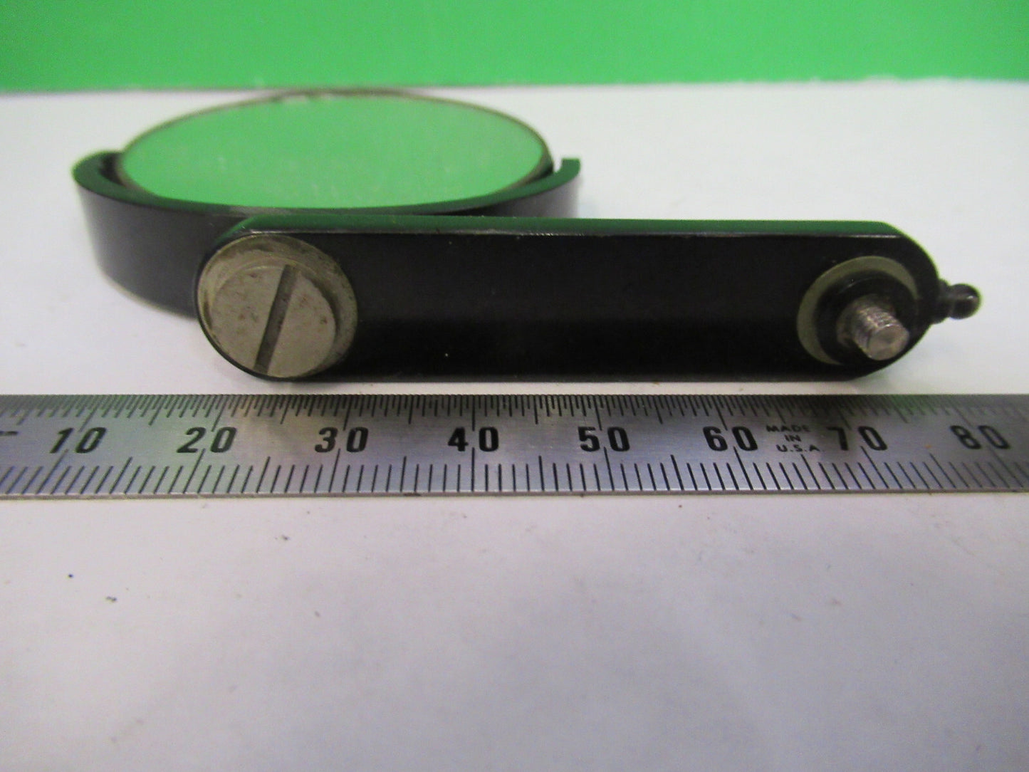 BAUSCH LOMB MIRROR ASSEMBLY MICROSCOPE PART OPTICS AS PICTURED X9-B-76