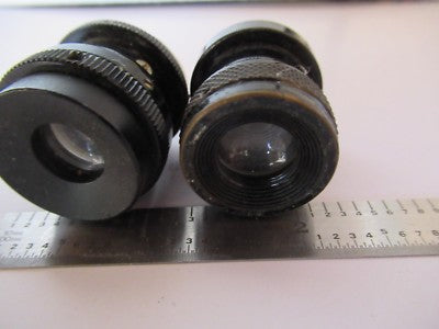 Lot 2 Ea Antique Rare Eyepieces Ocular Microscope Part Optics