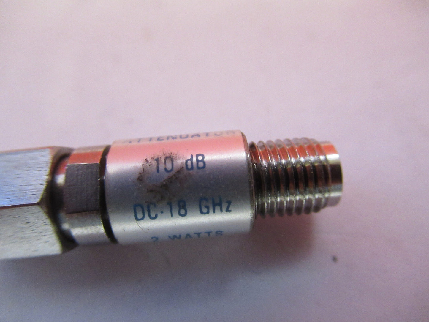 WILTRON ATTENUATOR 10 dB MICROWAVE RF FREQUENCY 18 GHz AS PICTURED T7-A-51