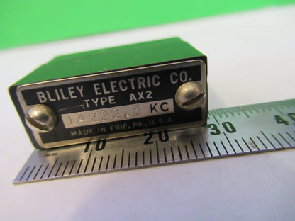 VINTAGE WWII BLILEY QUARTZ CRYSTAL AX2 14222.5 KC FREQUENCY RADIO AMATEUR S1-B27