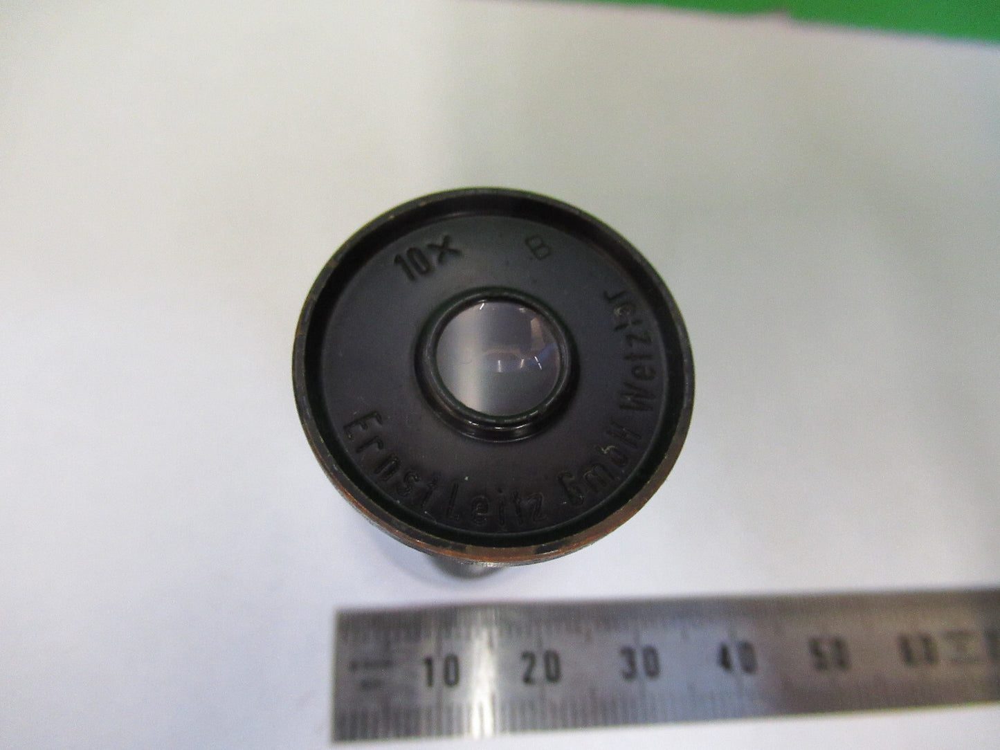ANTIQUE ERNST LEITZ  10X OCULAR EYEPIECE MICROSCOPE PART AS PICTURED &Z1-A-236