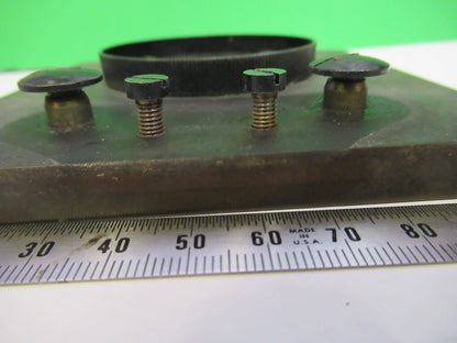 ANTIQUE SPENCER STAGE TABLE + IRIS MICROSCOPE PART AS PICTURED G8-A-05