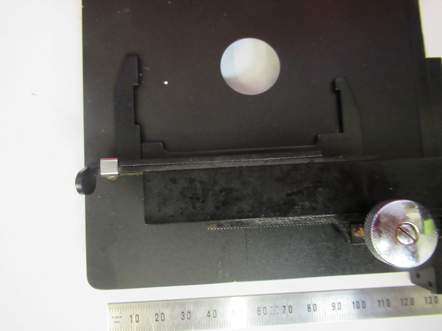 SPENCER AO XY STAGE TABLE VINTAGE MICROSCOPE PART AS PICTURED X3-A-82