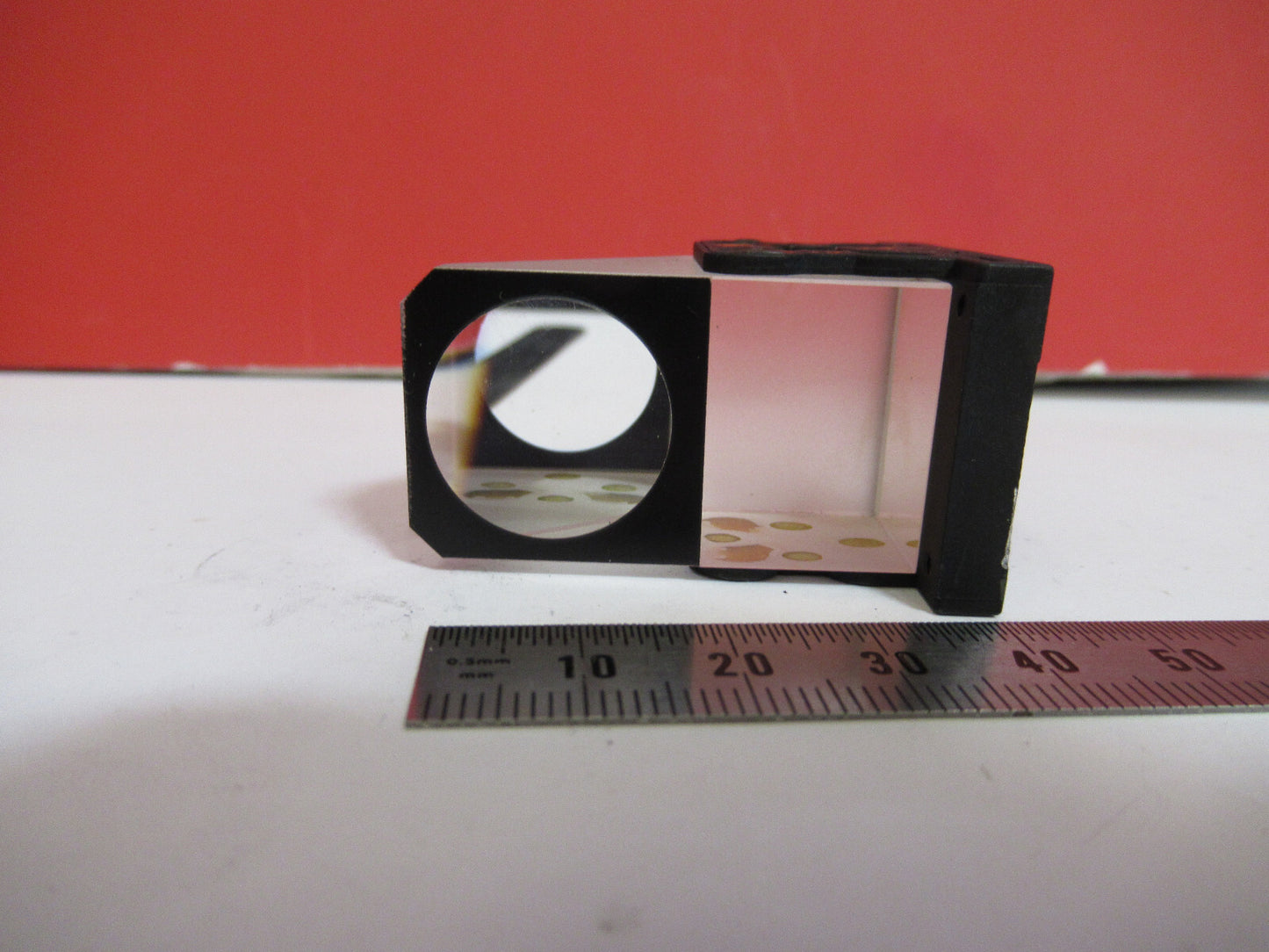 LEITZ WETZLAR GERMANY GLASS PRISM HEAD MICROSCOPE PART AS PICTURED  T1-A-51