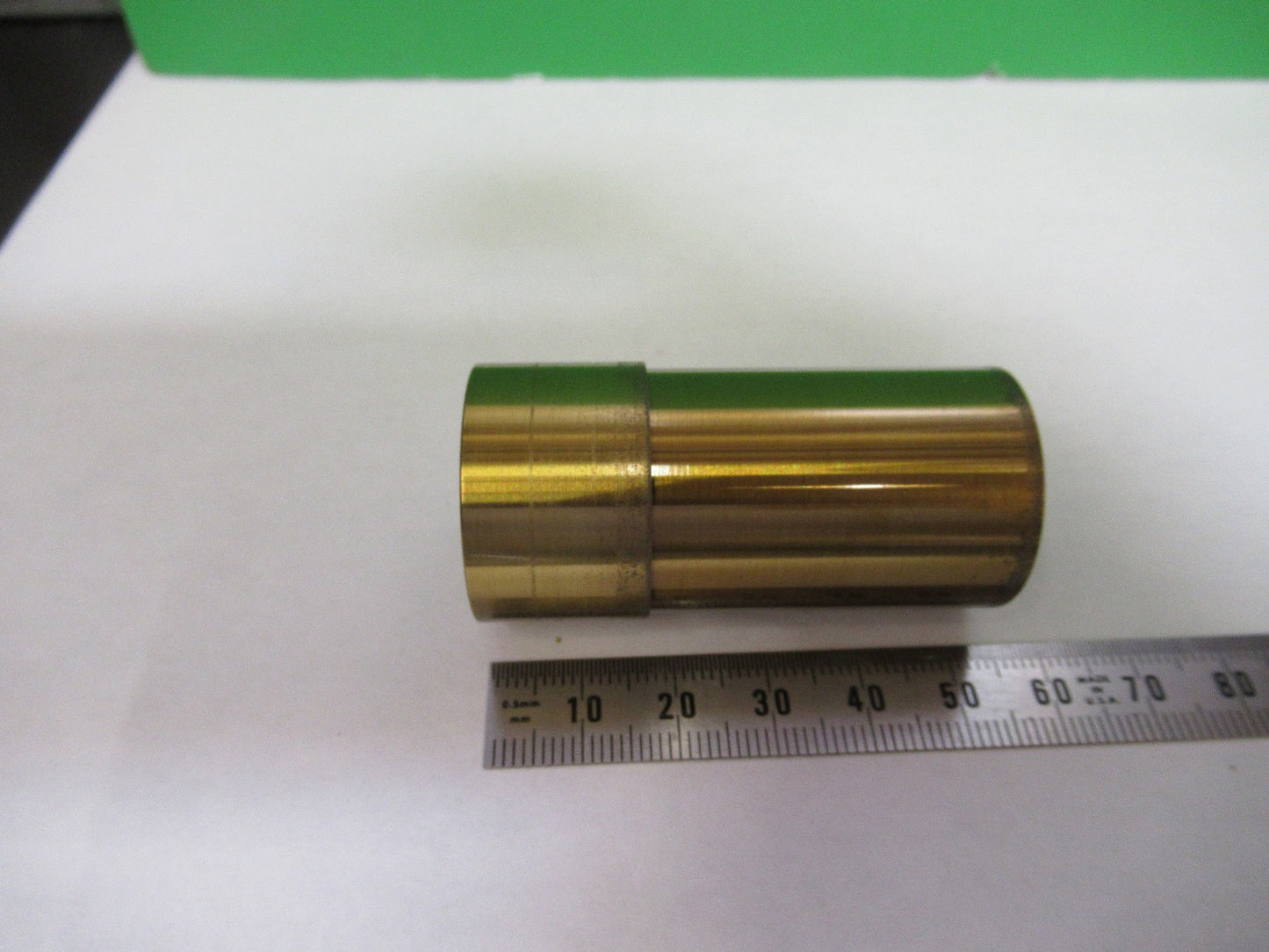 ANTIQUE BAUSCH LOMB BRASS CAN OBJECTIVE MICROSCOPE PART AS PICTURED  V1-A-04