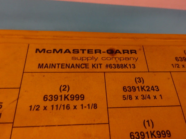 McMASTER CARR MAINTENANCE KIT #6388K13 BUSHING FOR BEARINGS?? AS IS #30-A-03