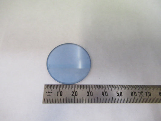 ZEISS GERMANY GLASS FILTER LIGHT BLUE OPTICS MICROSCOPE PART AS PICTURED V8-B-31