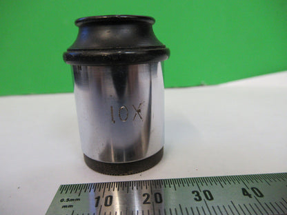 Antique 10X Eyepiece Lens Optics Microscope Part