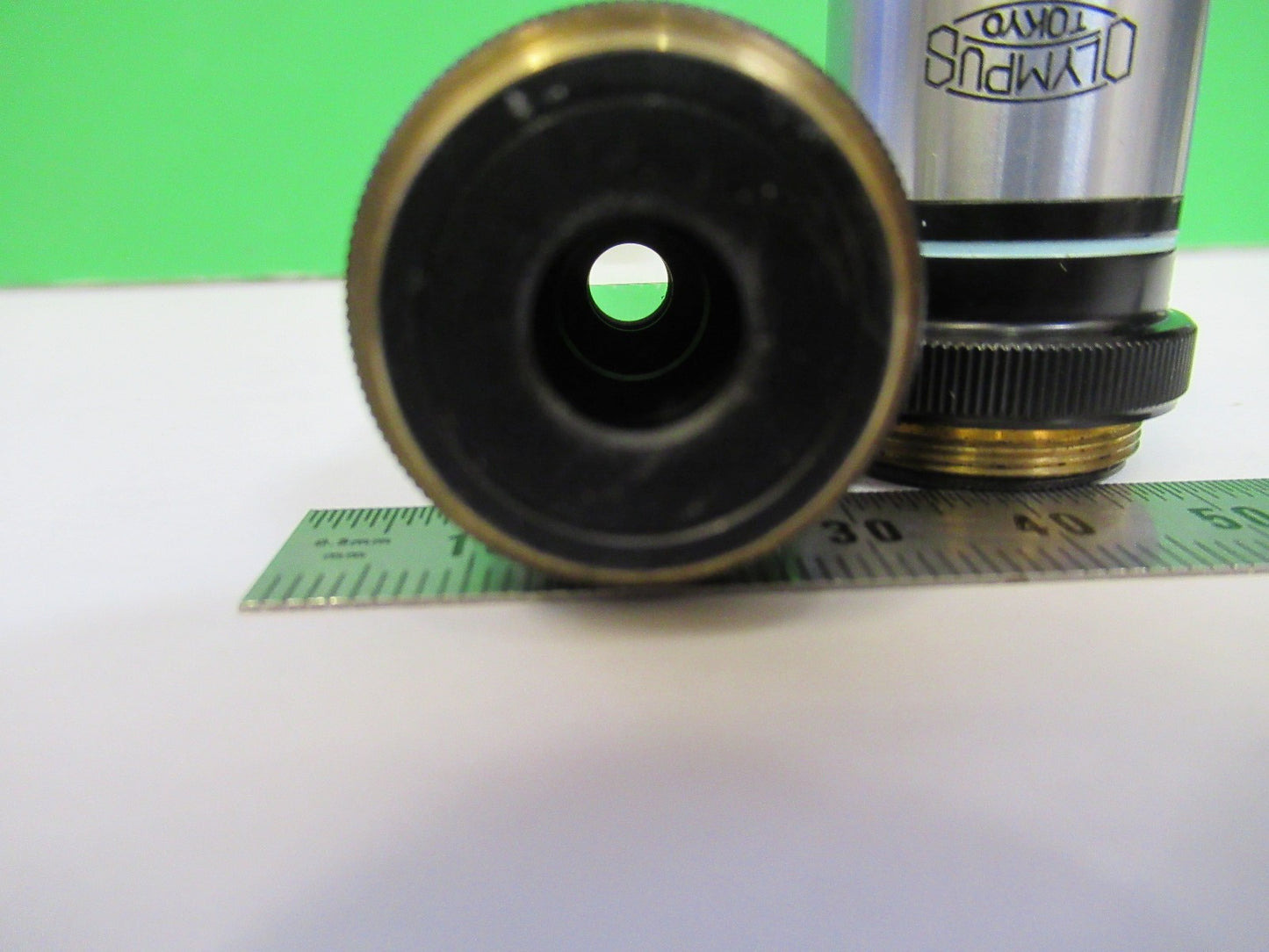 LOT OBJECTIVE OLYMPUS JAPAN 40X 100X MICROSCOPE PART AS PICTURED T4-B-27