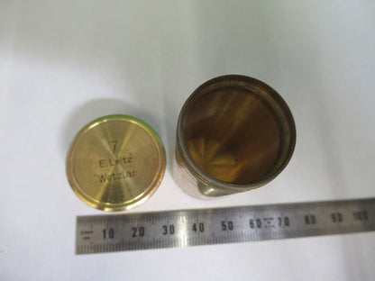 Antique Brass Ernst Leitz Germany Empty Objective Canister