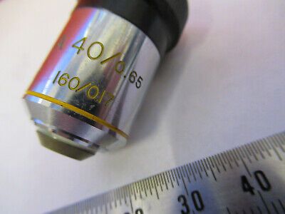 BAUSCH LOMB OBJECTIVE 40X /160 LENS OPTICS MICROSCOPE PART AS PICTURED &8Y-A-20