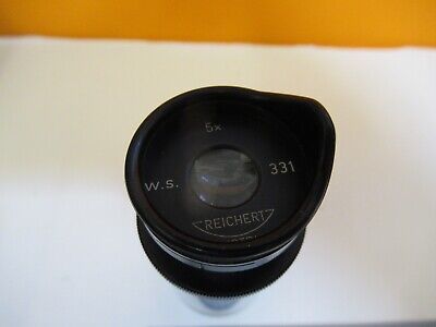 REICHERT AUSTRIA EYEPIECE 5X OCULAR FOR STEREO MICROSCOPE AS PICTURED &17-B-04
