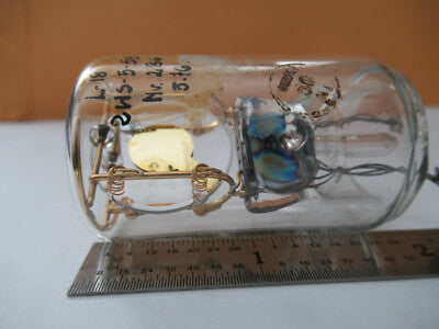ANTIQUE RUSSIAN CRYSTAL GLASS PKG QUARTZ RARE ASSEMBLY RADIO AS PIC &F3-A-100