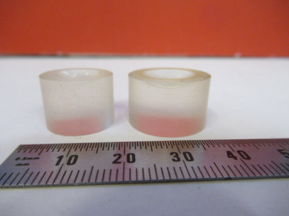 LOT 2ea OPTICAL GLASS LENS PLANO CONCAVE PL-CC OPTICS X3-B-61