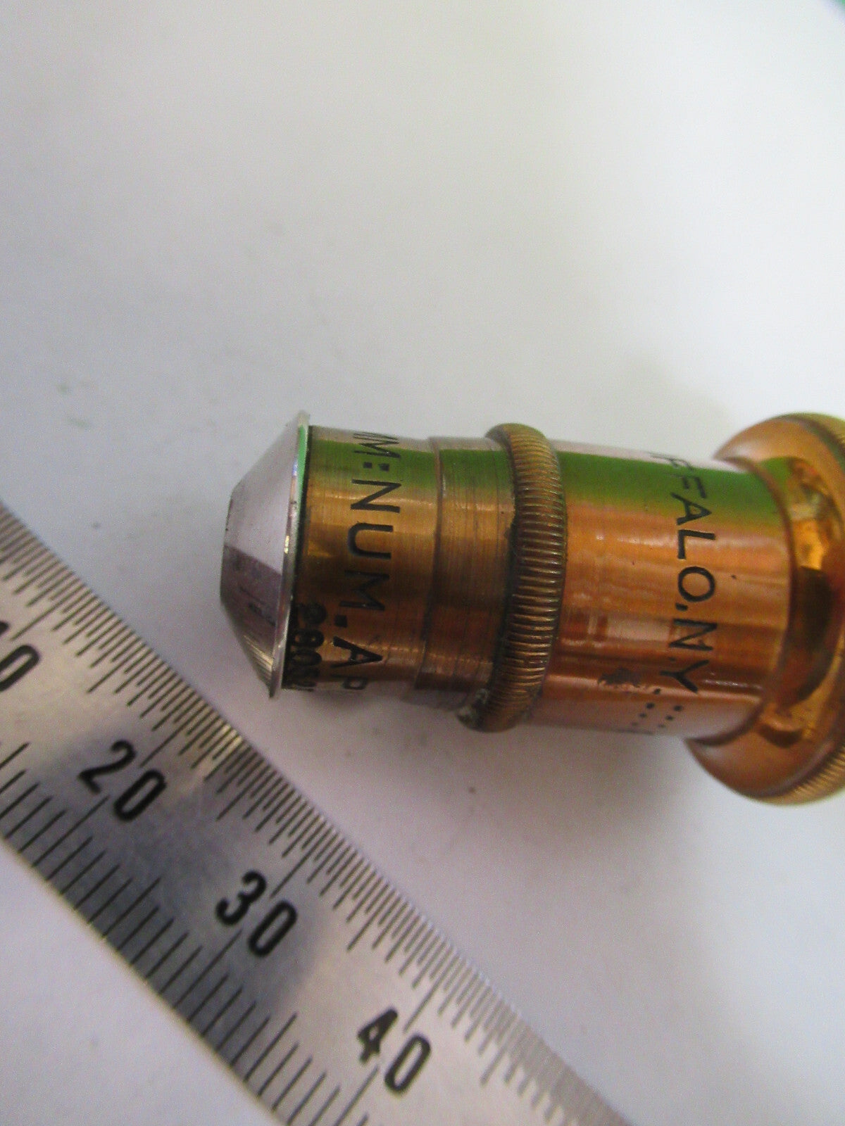 ANTIQUE BRASS SPENCER 44X OBJECTIVE LENS MICROSCOPE PART AS PIC &P4-B-99
