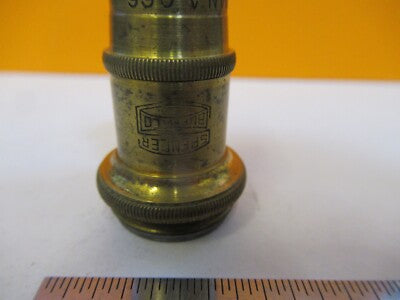 ANTIQUE BRASS OBJECTIVE 44X SPENCER OPTICS MICROSCOPE PART AS PICTURED #7B-B-115
