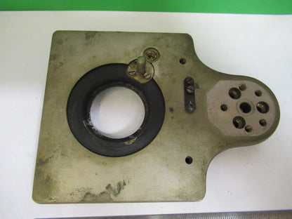 BAUSCH LOMB ANTIQUE STAGE TABLE OLD MICROSCOPE PART AS PICTURED T5-A-75