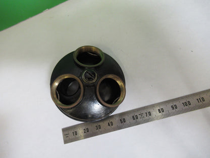 ANTIQUE AO SPENCER NOSEPIECE BRASS  MICROSCOPE PART AS PICTURED T6-A-43