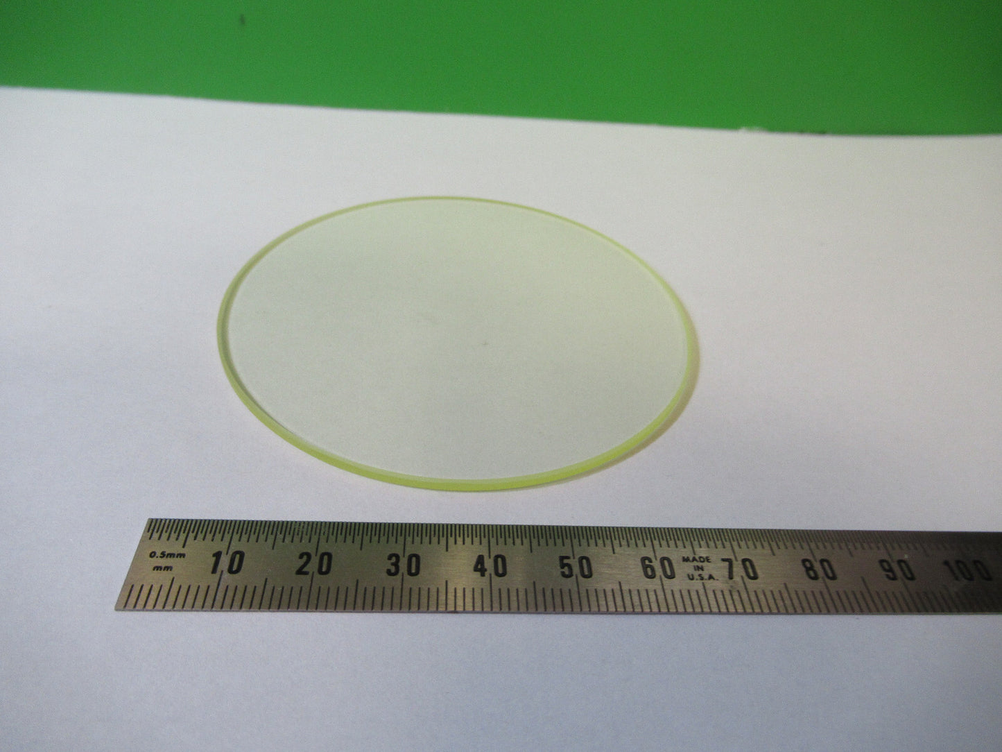 Optical Yellowish Glass Window Mil Spec Laser Optics