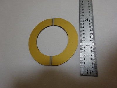 LARGE QUARTZ SINGLE CRYSTAL LOAD CELL PIEZOELECTRIC BLANK GOLD COAT PIEZO #AL-32