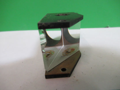 ANTIQUE BAUSCH LOMB PRISM HEAD OPTICS MICROSCOPE PART AS PICTURED S4-B-09