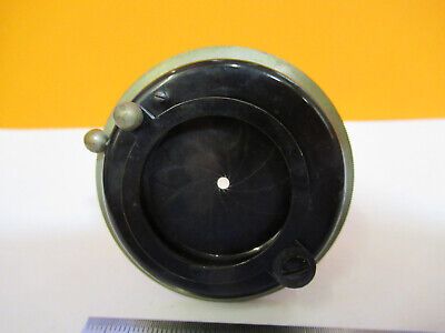 ANTIQUE ERNST LEITZ GERMANY CONDENSER IRIS MICROSCOPE PART AS PICTURED 4B-FT-52A