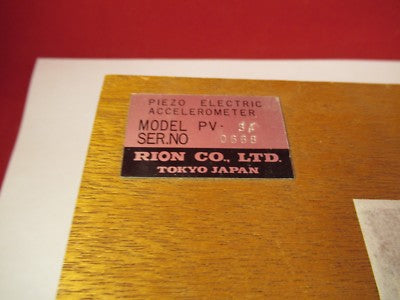 EMPTY MAHOGANY WOOD BOX RION ACCELEROMETER INSTRUMENTS JAPAN AS PICTURED #FT-1