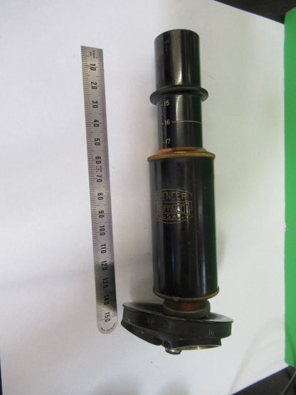 Antique Spencer Lens Co. Brass Tubus + Nosepiece Microscope Part