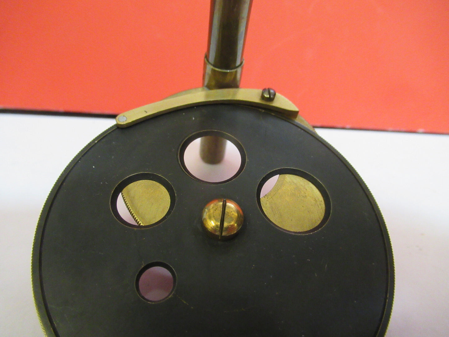 ANTIQUE BRASS UK CONDENSER ASSEMBLY BECK MICROSCOPE AS PICTURED &F8-A-55
