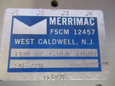 MERRIMAC POWER SPLITTER 1.9 GHz RF MICROWAVE MODULE AS PICTURED &A7-B-06