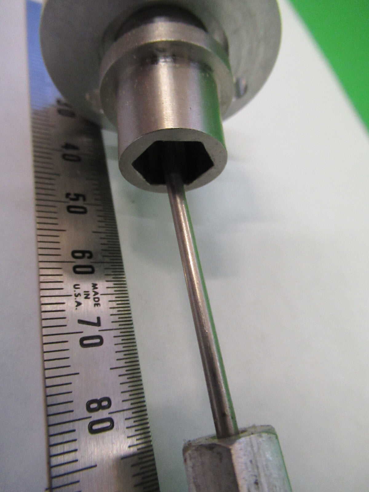VACUUM LEVEL MICRO POSITIONING MICROMETER  AS PICTURED S7-A-94