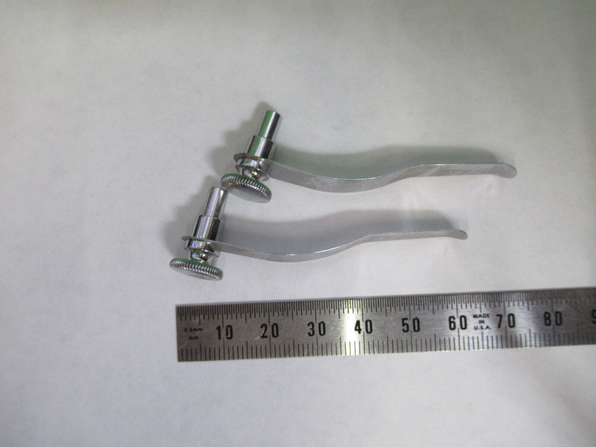 SPENCER AO USA PAIR CLIPS STAGE MICROSCOPE PART AS PICTURED X9-B-04
