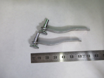 SPENCER AO USA PAIR CLIPS STAGE MICROSCOPE PART AS PICTURED X9-B-04