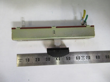 OLYMPUS JAPAN SLIDE DIMMER SWITCH MICROSCOPE PART AS PICTURED Y3-B-42