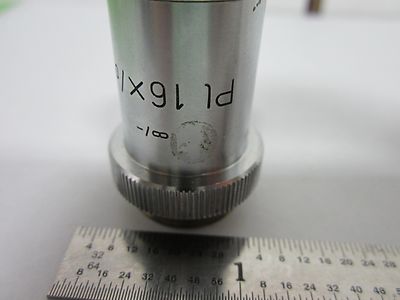 MIKROSKOP-OBJEKTIV LEITZ PL 16X GERMANY OPTICS AS IS BIN#M3-89