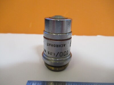 AMERICAN OPTICS AO 1079 ACHRO 100X OBJECTIVE MICROSCOPE PART AS PICTURED 1E-C-22