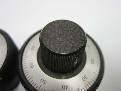 MICROSCOPE PART PAIR KNOBS ZEISS GERMANY BIN#R1-13
