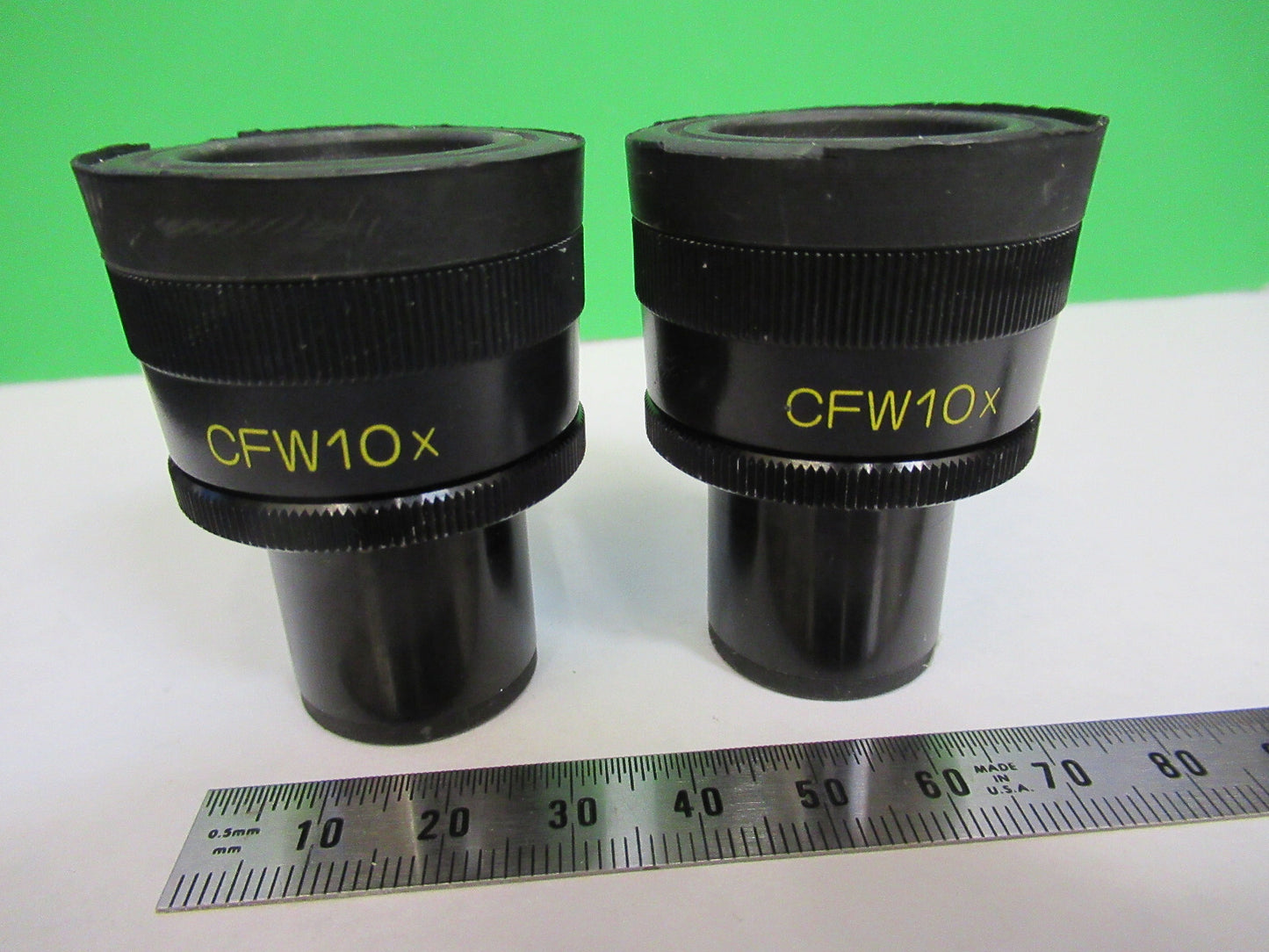 Pair Nikon Japan Eyepiece Ocular CFW10X Microscope Part