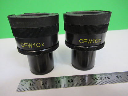 Pair Nikon Japan Eyepiece Ocular CFW10X Microscope Part