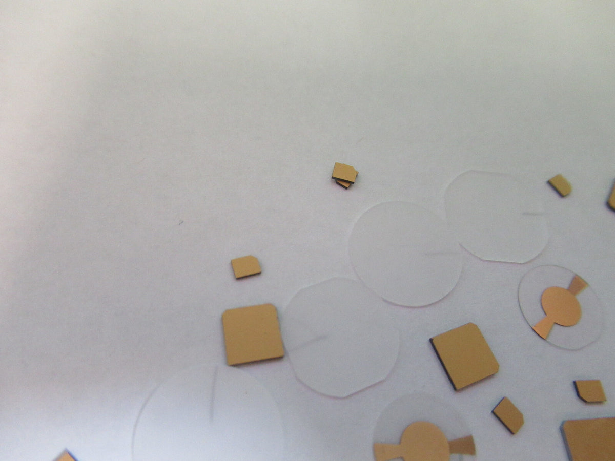 Lot Blanks Piezoelectric Quartz Crystal X-y-cut Gold Coated Piezo Sensor