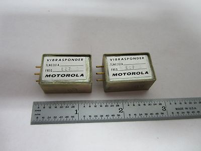LOT 2 EA VIBRASPONDER MOTOROLA QUARTZ CRYSTAL FREQUENCY CONTROL AS IS BIN#K6-13