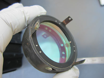 OPTICAL LENS COATED OR MIRROR FILTER LASER OPTICS #14 MOUNTED