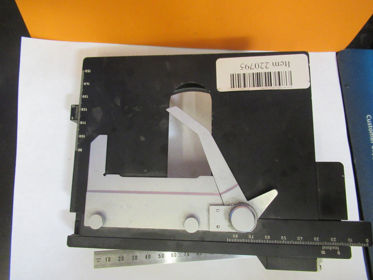 WILD HEERBRUGG SWISS M20E XY STAGE TABLE MICROSCOPE PART AS PICTURED Y3-A-34